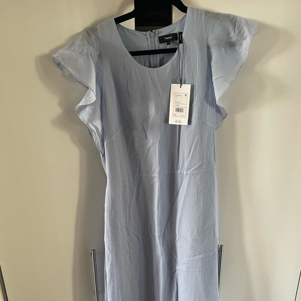 Theory Light Blue Maxi Dress